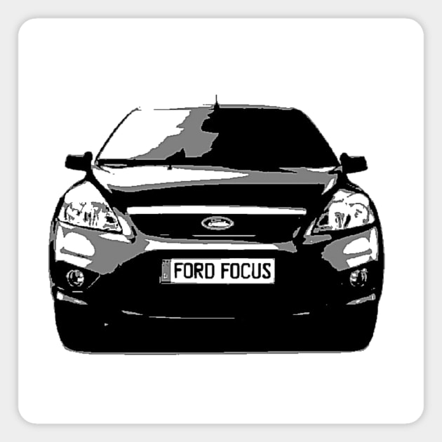 Ford Focus (pop art) Magnet by d1a2n3i4l5